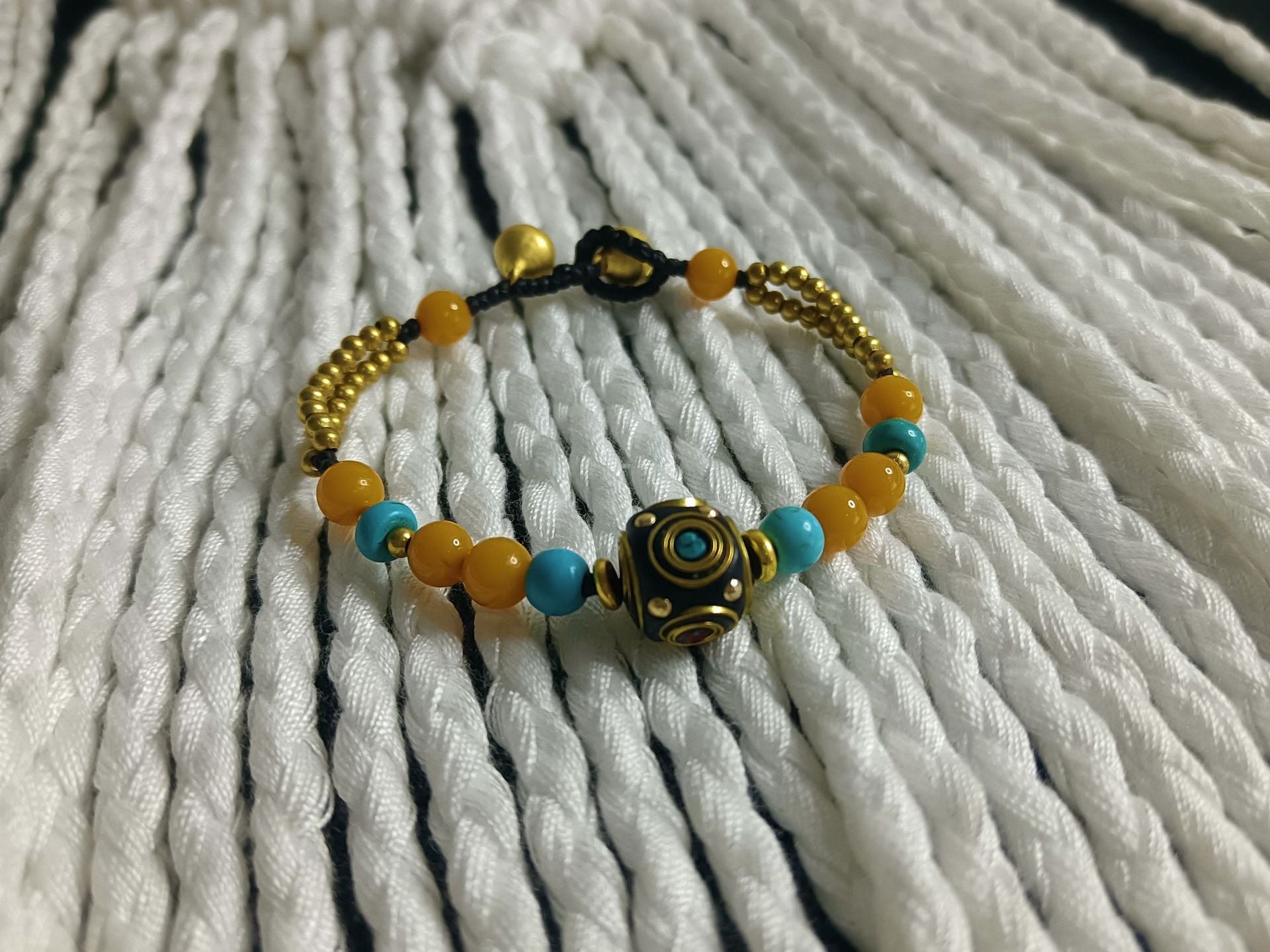 Wholesale Ethnic Style Turquoise Handwoven Bracelet